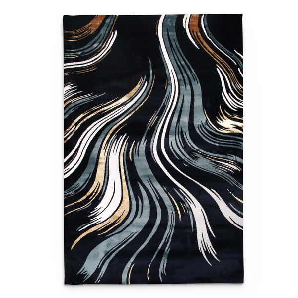 Palace Noir Wave Rug