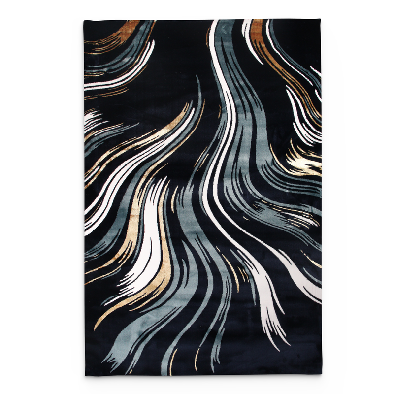 Palace Noir Wave Rug