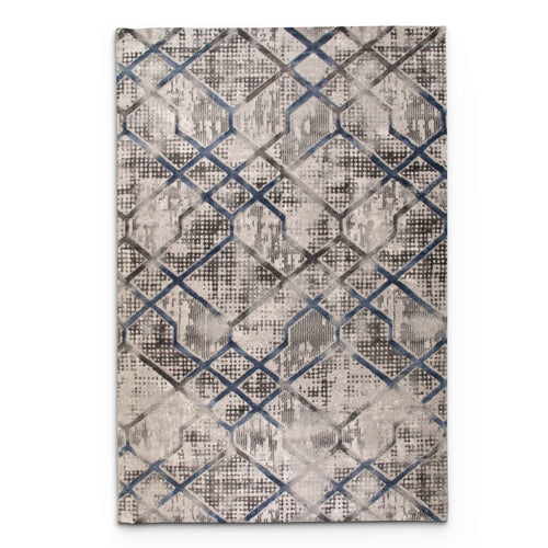 Diamond Lurvian Blue Modern Area Rug