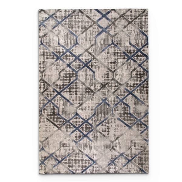 Diamond Lurvian Blue Modern Area Rug