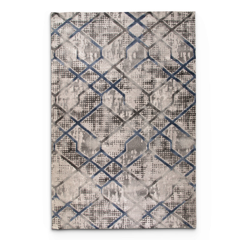 Diamond Lurvian Blue Modern Area Rug