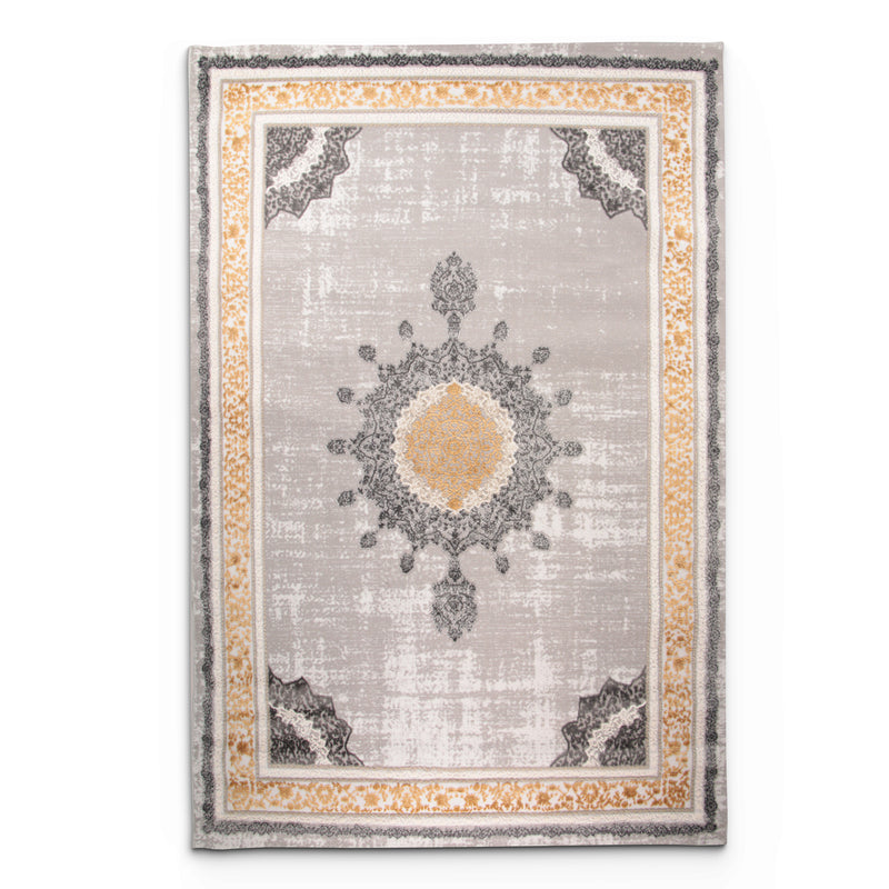 Diamond Tivrel Grey Yellow Rug