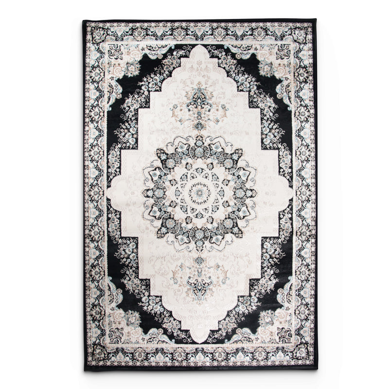Hereke Rivzar Black Rug