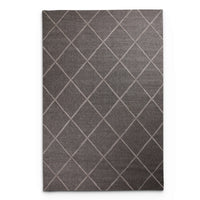 Levo Dark Grey Diamond Rug