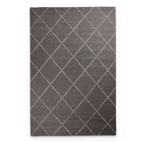 Levo Dark Grey Diamond Rug