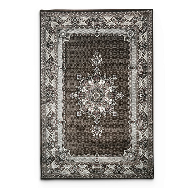 Hereke Tabriz Brown Rug