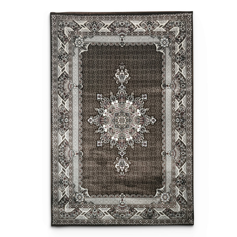 Hereke Tabriz Brown Rug