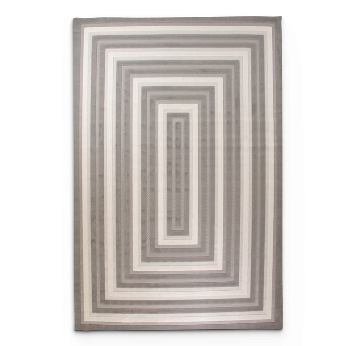 Sisal Rectiva Dark Grey Modern Area Rug
