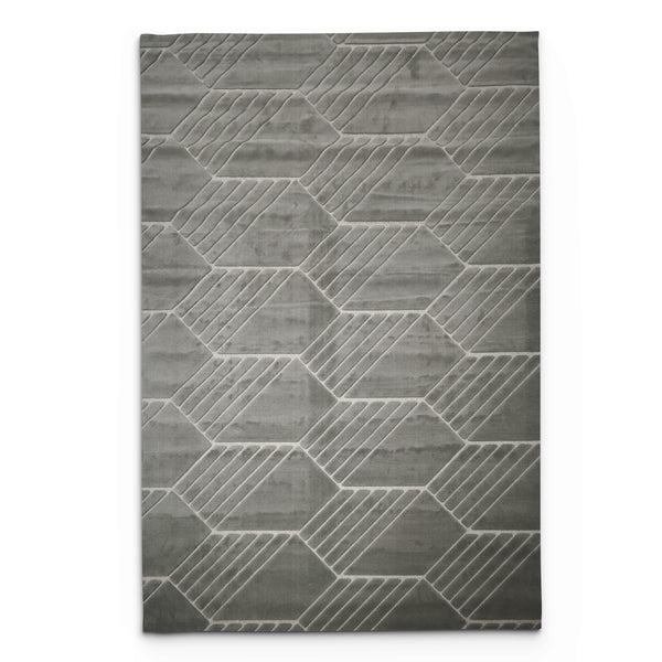 Sisal Steel Hex Rug