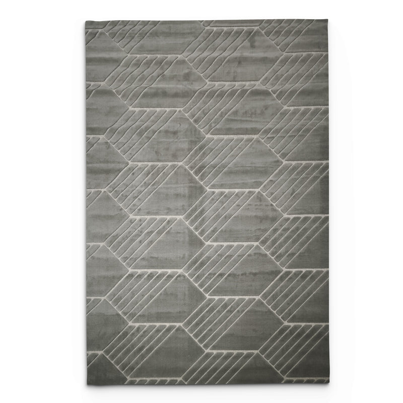 Sisal Steel Hex Rug