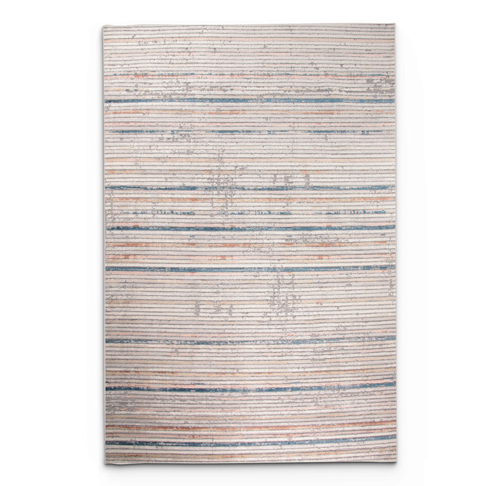 Rainbow Ravon Cream Rug