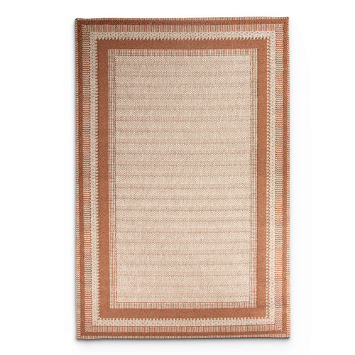 Mona Terracotta Frame Rug