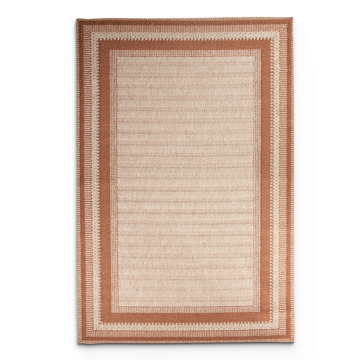 Mona Terracotta Frame Rug
