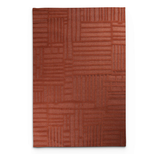 Levo Orange Stagger Rug