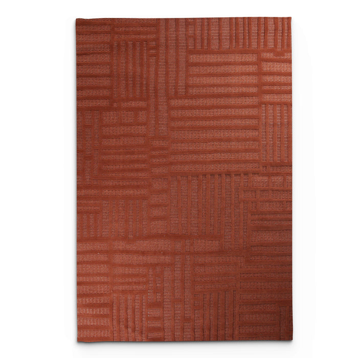 Levo Orange Stagger Rug