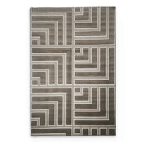 Sisal Taupe Labyrinth Rug