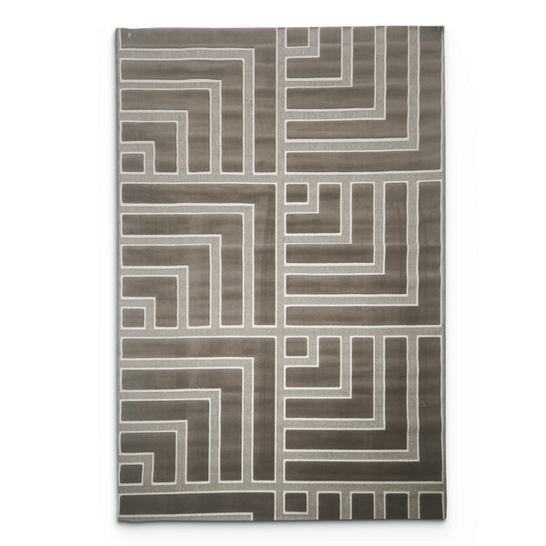 Sisal Taupe Labyrinth Rug