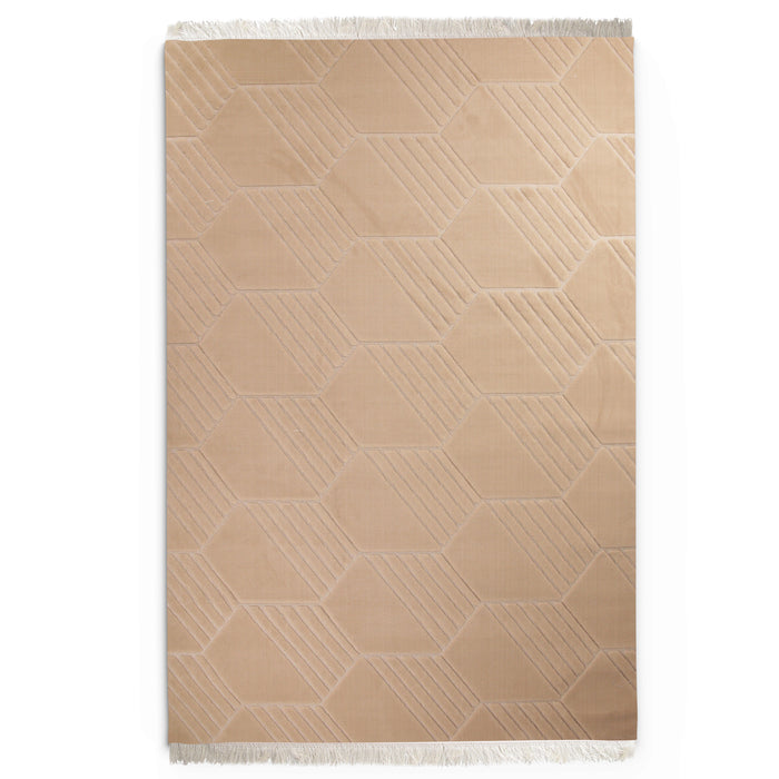 Sisal Quadran Beige Modern Area Rug