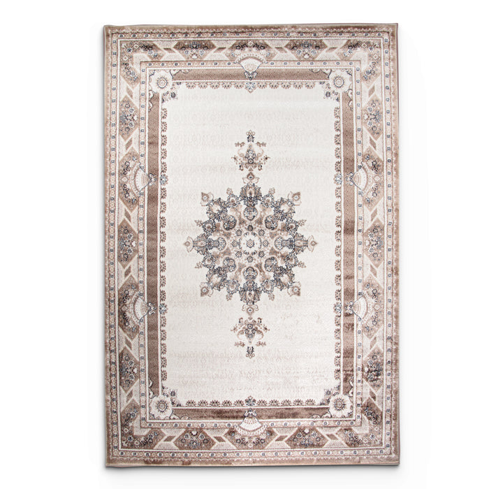 Yumosh Rug Hereke Tarven Brown Rug - Kristal Carpets