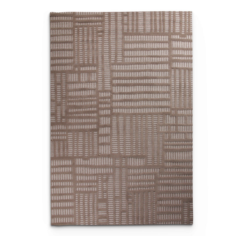 Levo Brown Stagger Rug