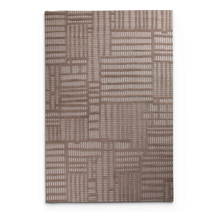 Levo Brown Stagger Rug
