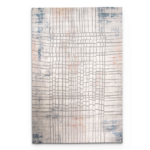 Rainbow Lunatrix Cream Light Grey Rug