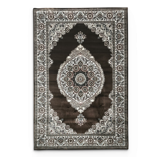 Hereke Espresso Medallion Rug