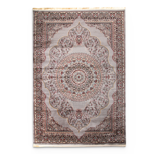 Palace Silver Medallion Rug