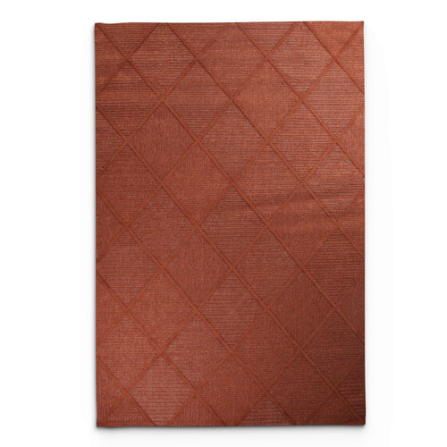 Levo Orange Diamond Rug