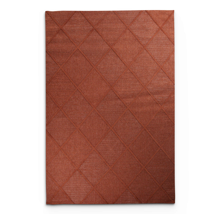 Levo Orange Diamond Rug