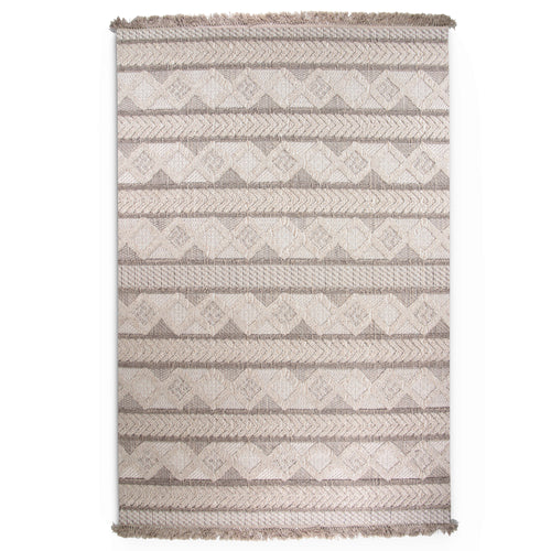 Jute Harvest Line Beige Rug