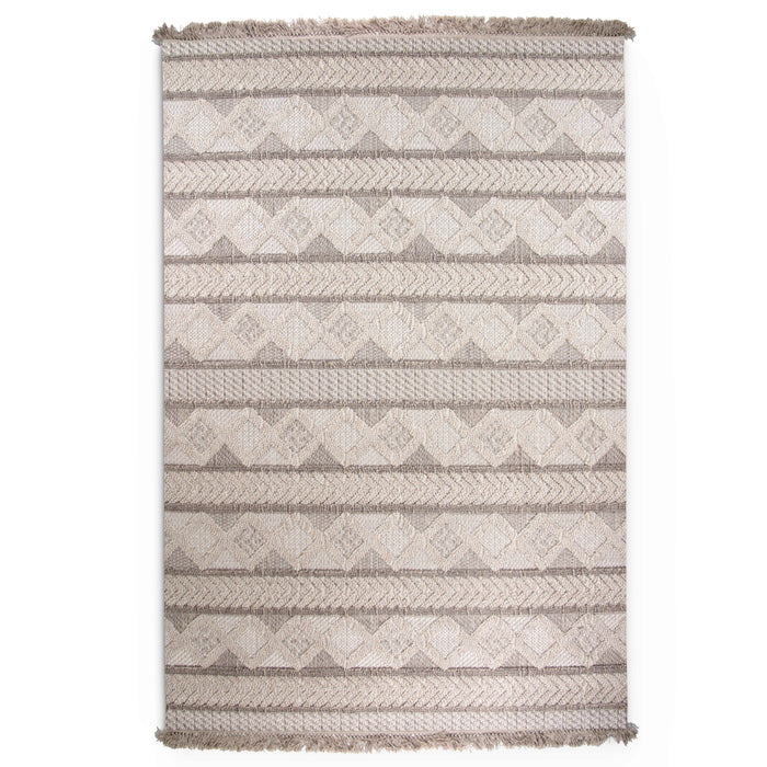 Jute Harvest Line Beige Rug