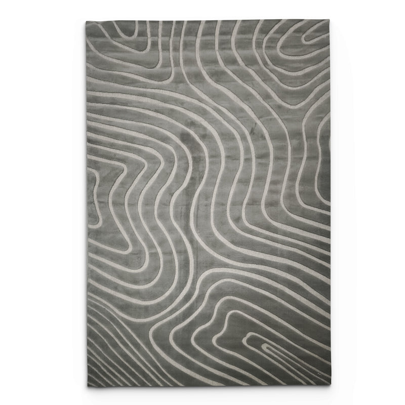 Sisal Silver Topography Rug