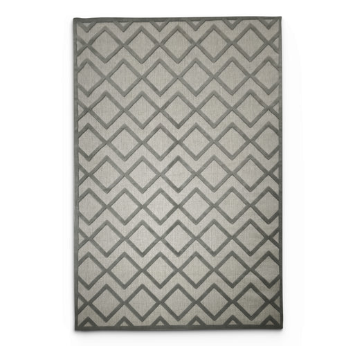 Sisal Grey Lattice Rug