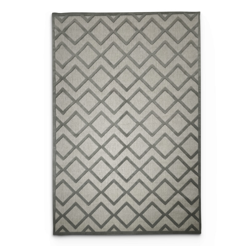 Sisal Grey Lattice Rug