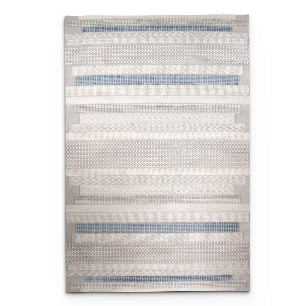 Rainbow Zeraphis Cream Grey Rug - Kristal Carpets