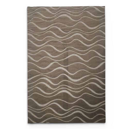Sisal Taupe Wave Rug