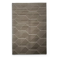 Sisal Taupe Hex Rug