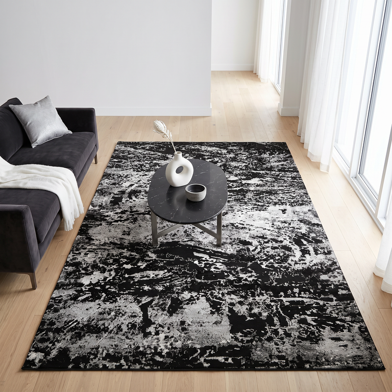 Alin Obsidian Wave Rug
