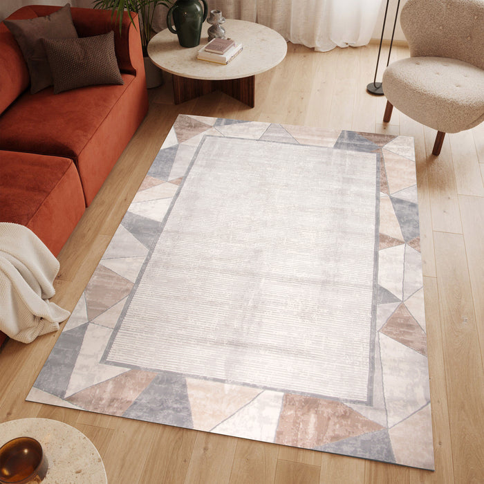 Rainbow Celestara Cream Light Grey Rug