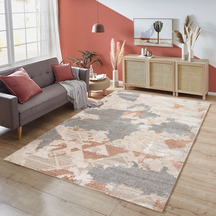 Alin Xyrel Beige Modern Area Rug