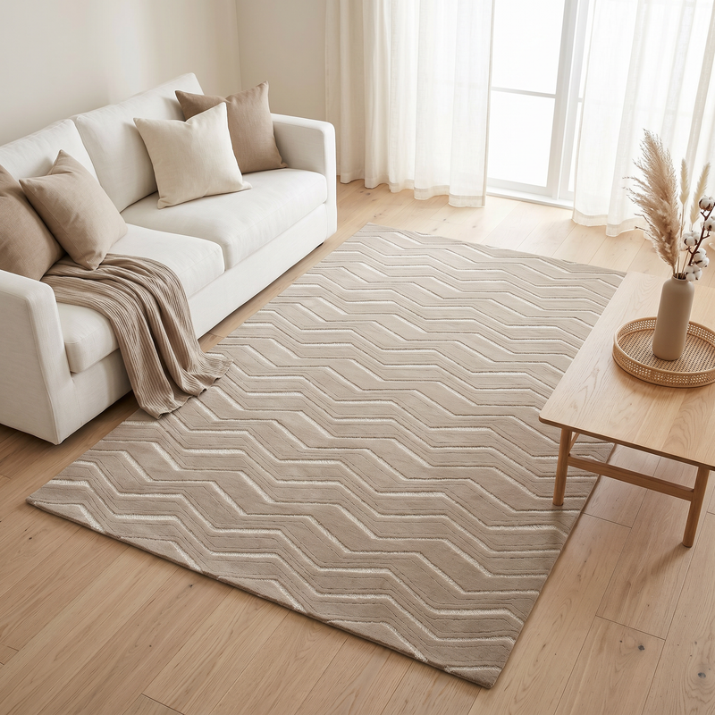 Sisal Chevron Grey Rug