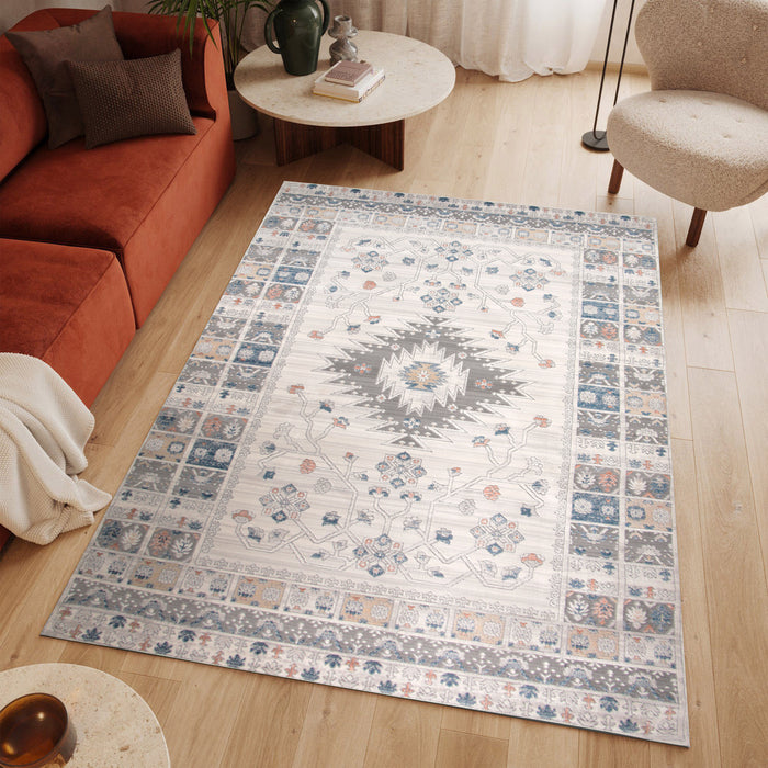 Rainbow Novyra Cream Grey Rug