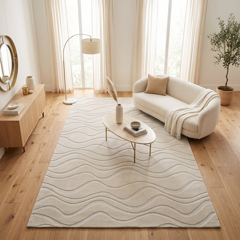 Sisal Ivory Wave Rug
