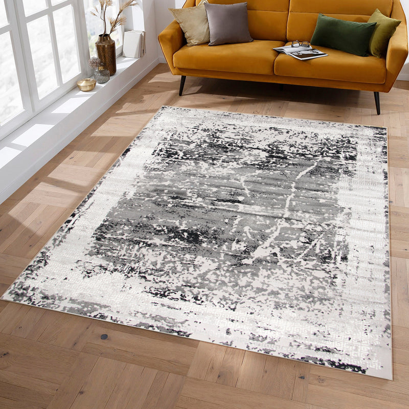 Alin Solure Black Grey Rug