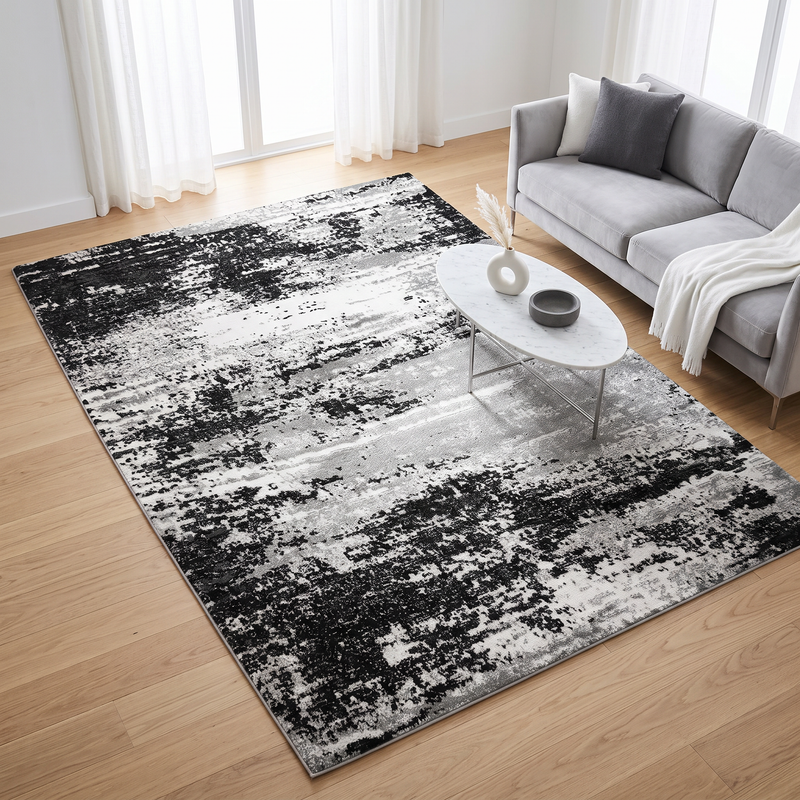 Alin Grey Flux Rug