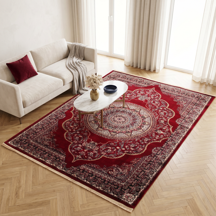 Palace Crimson Star Rug