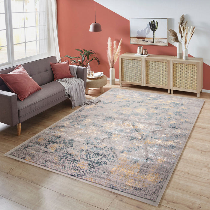 Alin Sylvion Grey Modern Area Rug