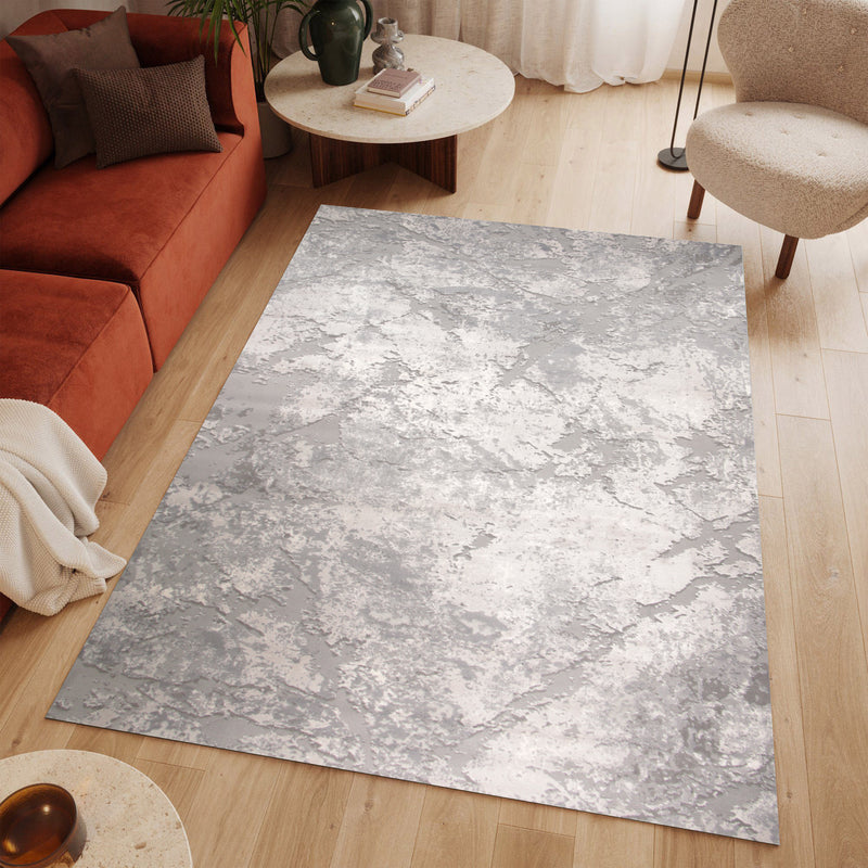 Rainbow Eryndra Light Grey Navy Rug