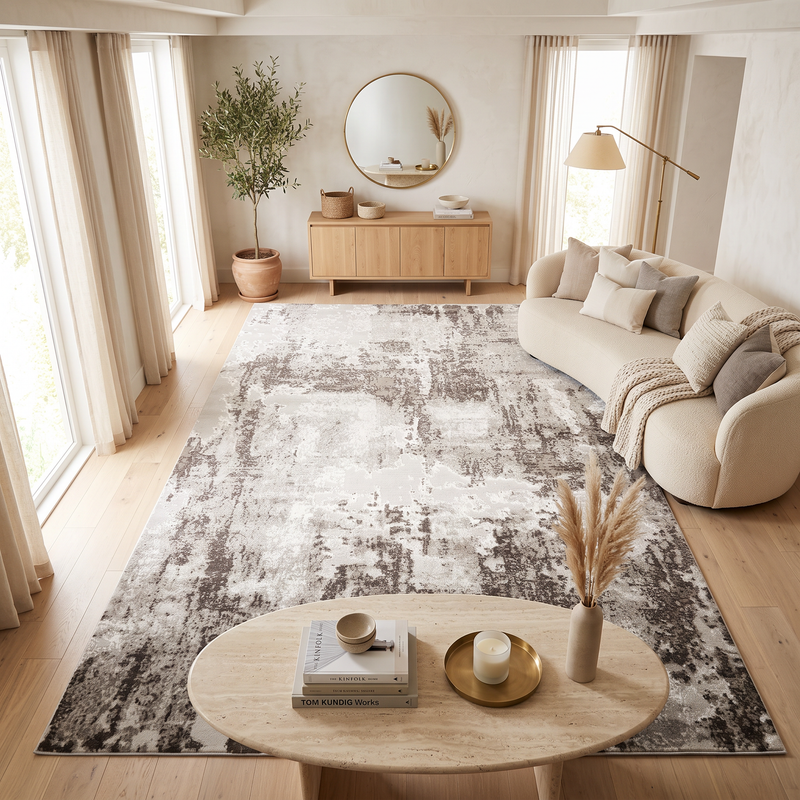 Alin Ivory Wash Rug